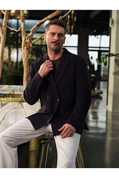 LC Waikiki Ανδρικό μπλέιζερ μπλέ σταντάρ τύπου Navy Blue