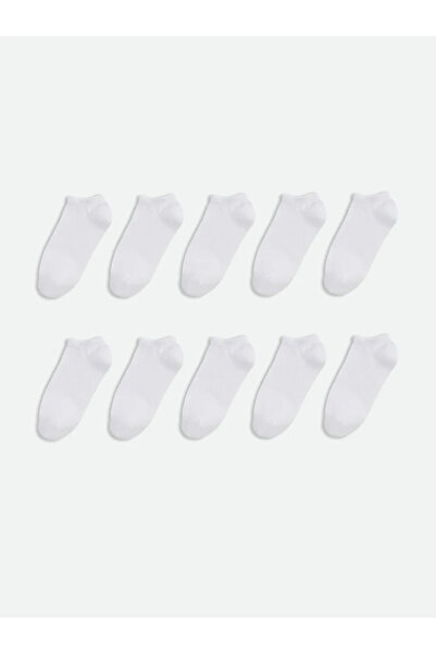 LC Waikiki Λευκά Γυναικεία Μποτάκια Κάλτσες 10 τεμαχίων