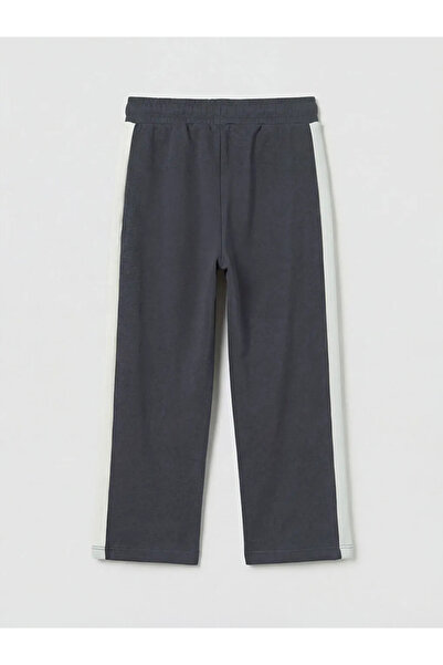 LC Waikiki Ανθρακί Αγορίστικο Παντελόνι Φόρμας με Δέσιμο στη Μέση