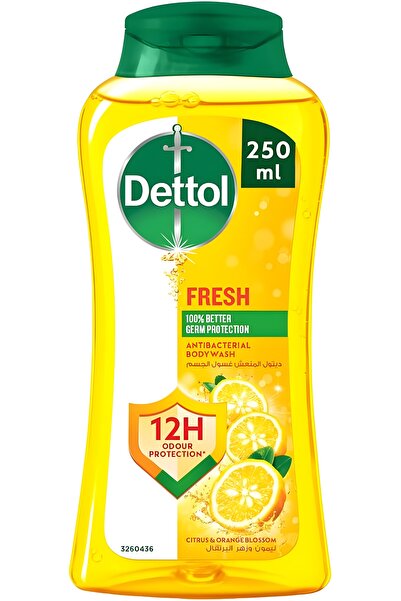 Dettol Fresh Anti-Bacterial Body Wash with citrus & orange blossom 250ml