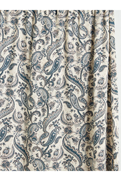 LC Waikiki Εκρού φούστα με ελαστική μέση και βολάν με σχέδια