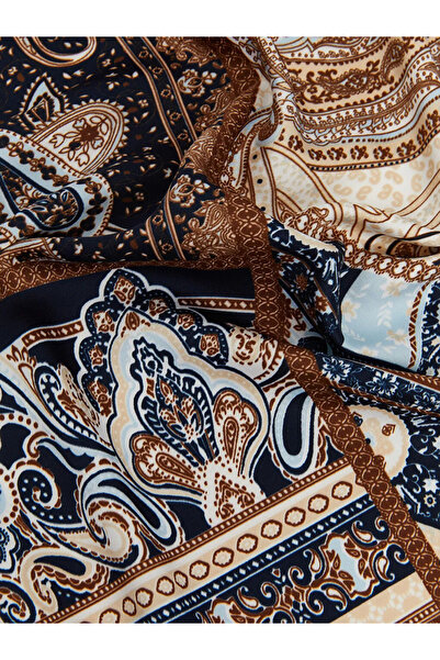 LC Waikiki Γυναικεία μπαντάνα με καφέ σχέδια, σετ 2 τεμαχίων