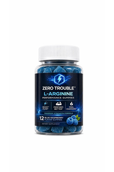 ZERO Trouble L-Arginine Gummies 20 Adet Blue Raspberry Aromalı Enerji
