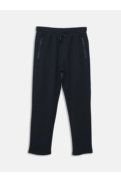 LC Waikiki Μαύρο ανδρικό αθλητικό παντελόνι Standard Fit