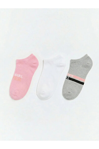 LC Waikiki Ροζ κοριτσίστικες κάλτσες μποτάκια 3 τεμαχίων