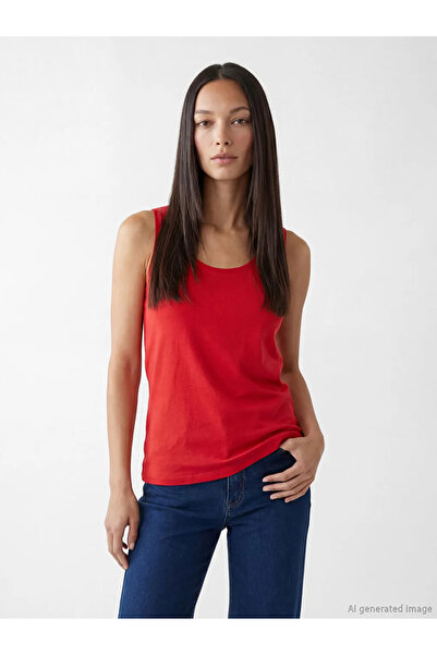 LC Waikiki Κόκκινο γυναικείο εσώρουχο με λαιμόκοψη U