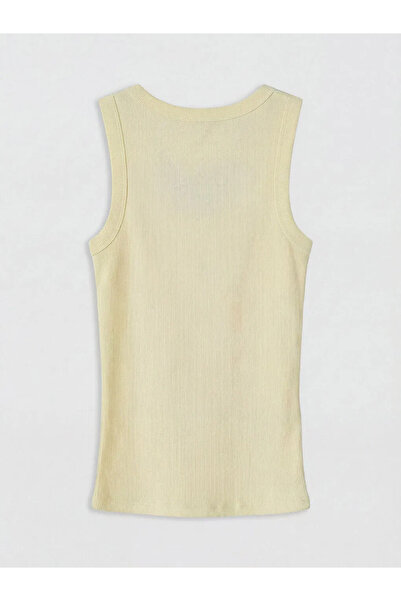 LC Waikiki Κίτρινο γυναικείο φανελάκι με λαιμόκοψη U