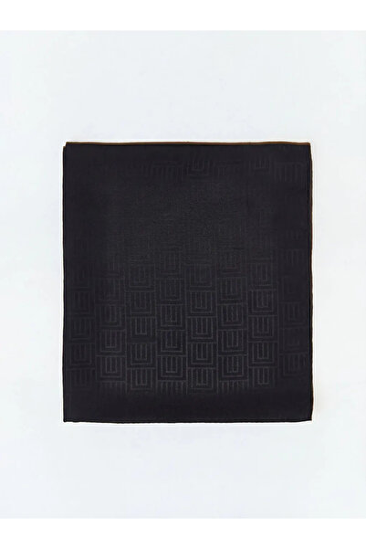 LC Waikiki Μαύρο γυναικείο σάλι με γεωμετρικά σχέδια