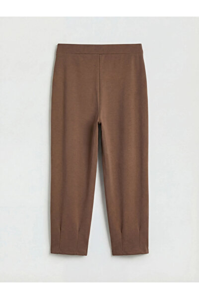 LC Waikiki Γυναικείο παντελόνι αθλητικό καφέ με ελαστική μέση, απαλό στο περι...