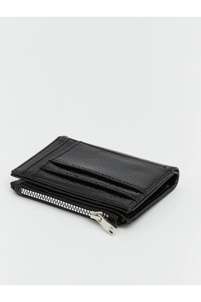 LC Waikiki Γυναικείο πορτοφόλι με εμφάνιση από μαύρο λουστρίνι