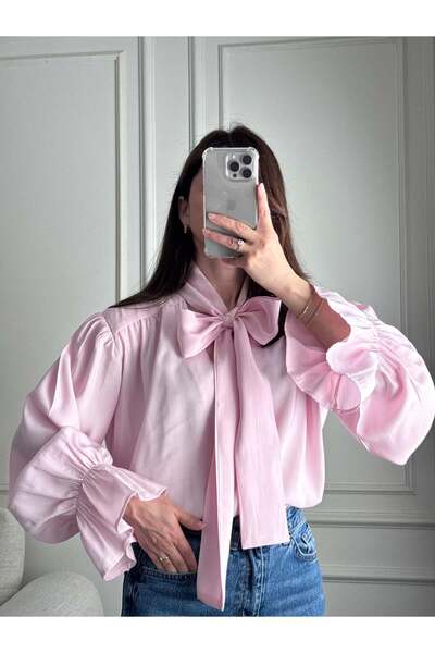 Büşce MODAL BLUZ PEMBE