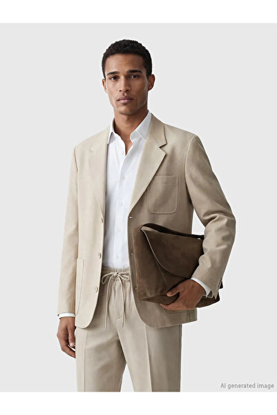 LC Waikiki Ανδρικό μπλέιζερ μπεζ Standard Fit