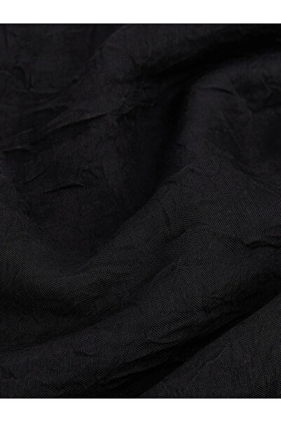 LC Waikiki Μαύρο γυναικείο σάλι με αυτοσχεδιασμένο σχέδιο