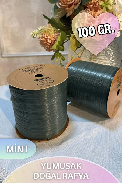 Dantelux 100 Gr. Doğal Yumuşak Örüm Rafya - Mint