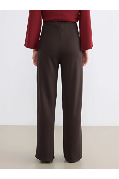 LC Waikiki Καφέ γυναικείο φούτερ με ελαστική μέση