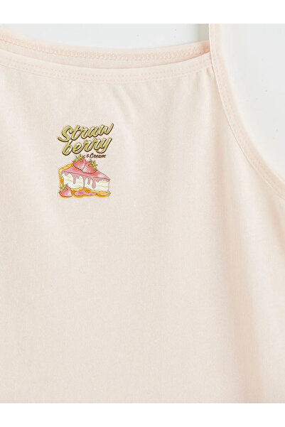 LC Waikiki Pink Girls' String Strap Tank Top 2-Piece Set