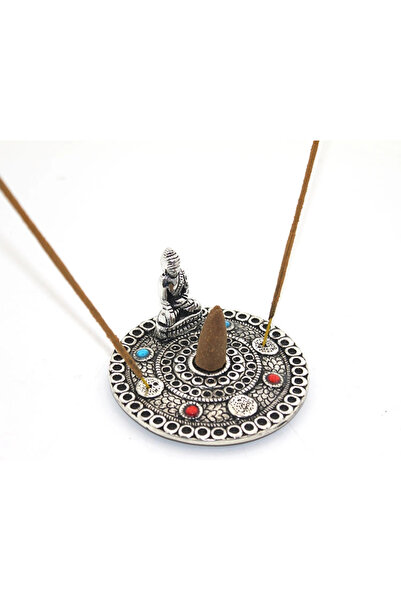 TTT Metal Round Buddha Incense Burner Model 2