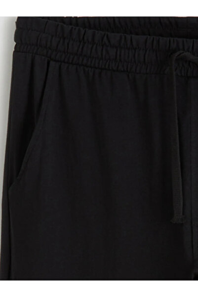 LC Waikiki Μαύρο ανδρικό αθλητικό παντελόνι Standard Fit