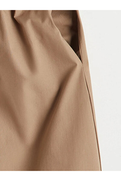 LC Waikiki Φόρεμα με κορδόνια σε χακί χρώμα