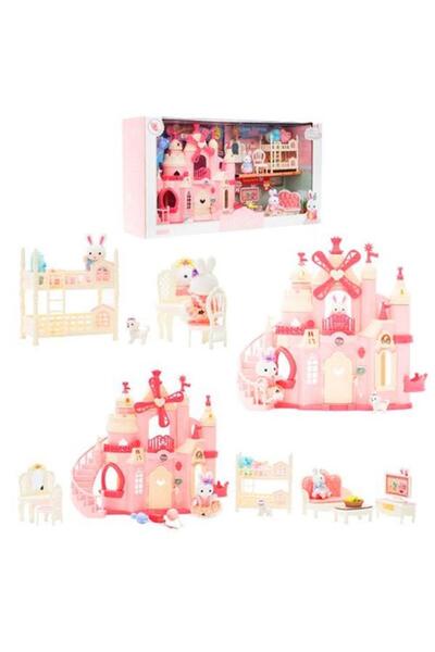 Banadabak Dreamy Mini Tavşan 6689 Büyük Şato Oyun Seti 3+ (1 Adet Fiyatıdır)