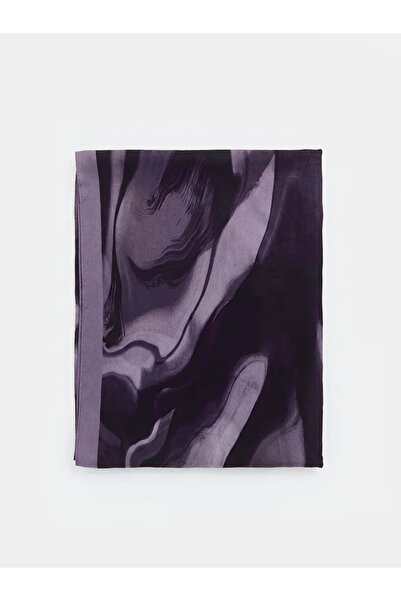 LC Waikiki Γυναικείο σάλι με μωβ σχέδια