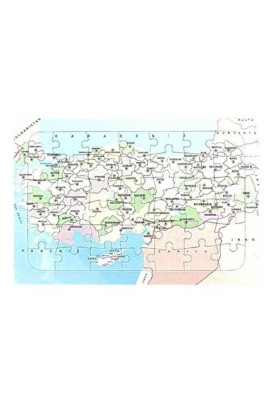 Banadabak Frame Puzzle Lc070 Türkiye Haritası Boyamalı Orta Boy 3+ (1 Adet Fi...