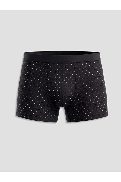 LC Waikiki Μαύρα ανδρικά μποξεράκια από βαμβάκι κανονικής εφαρμογής, εύκαμπτα...