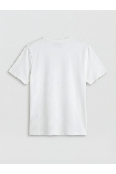 LC Waikiki Μαύρο εμπριμέ φόρεμα και μπλουζάκι από μουσελίνα