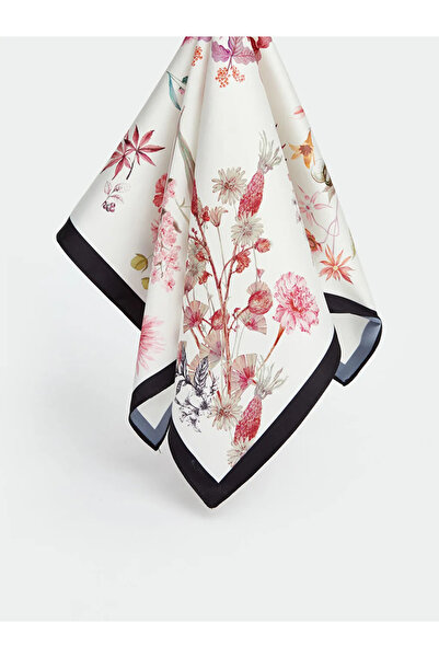 LC Waikiki Γυναικεία μπαντάνα με σχέδιο λουλουδιών σε χρώμα εκρού