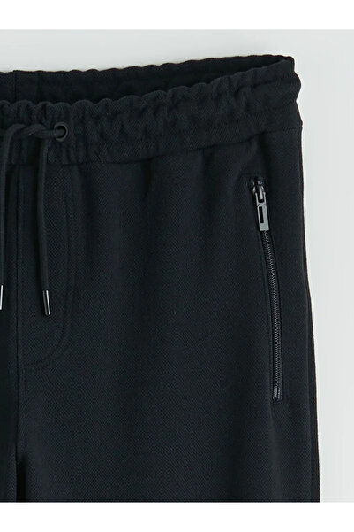 LC Waikiki Μαύρο ανδρικό αθλητικό παντελόνι Standard Fit