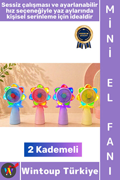 Wintoup #Vantilatör Kompakt Hafif Sessiz Çalışma Ev Ofis Seyahat Serinleme Ço...