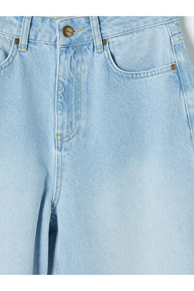 LC Waikiki Γυναικείο τζιν παντελόνι μπλε Wideleg