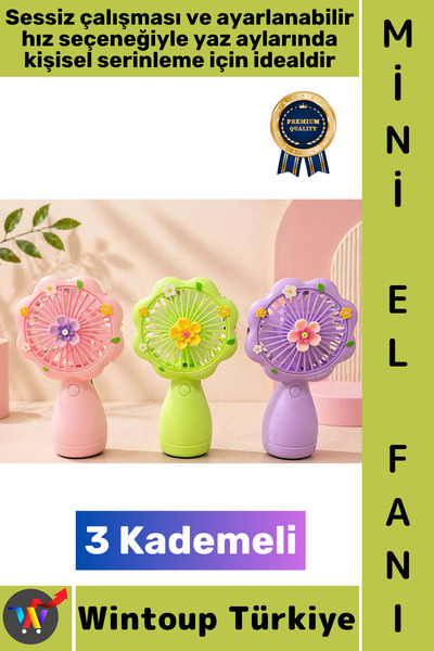 Wintoup #Vantilatör Kompakt Taşınabilir Hafif Sessiz Çalışma Ev Ofis Seyahat ...