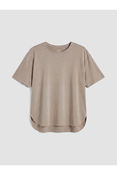 LC Waikiki Rmz Gi̇yi̇m Farkiyla Zero Roba Collar Women's Loose Fit Sports T-S...