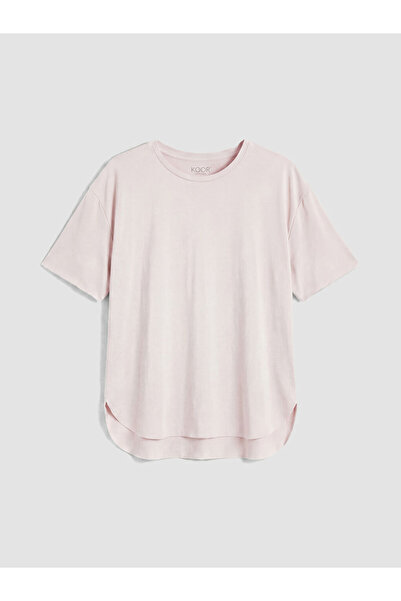 LC Waikiki Rmz Gi̇yi̇m Farkiyla Zero Roba Collar Loose Fit Women's Sports T-S...