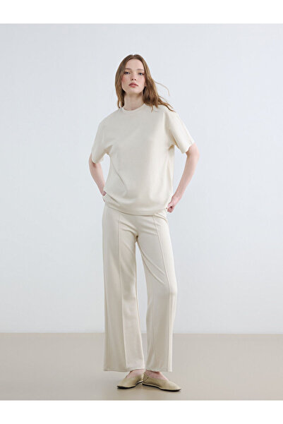 LC Waikiki Rmz Gi̇yi̇m Farkiyla Soft Touch Women's Sweatpants with Waist Cord