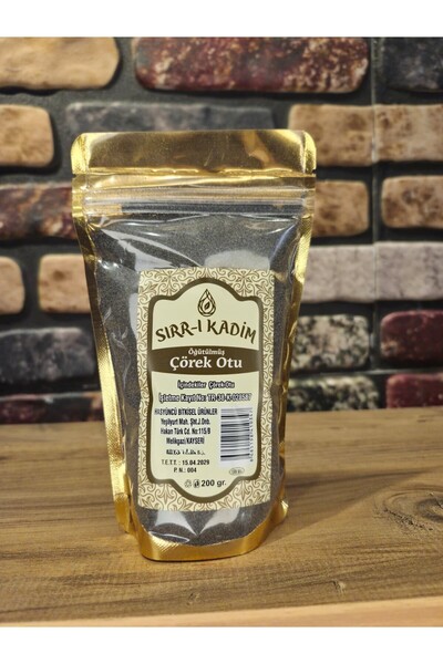 SIRR-I KADİM %100 Saf Çörek Otu Tozu 200 gr - Taze Öğütülmüş Doğal Destek