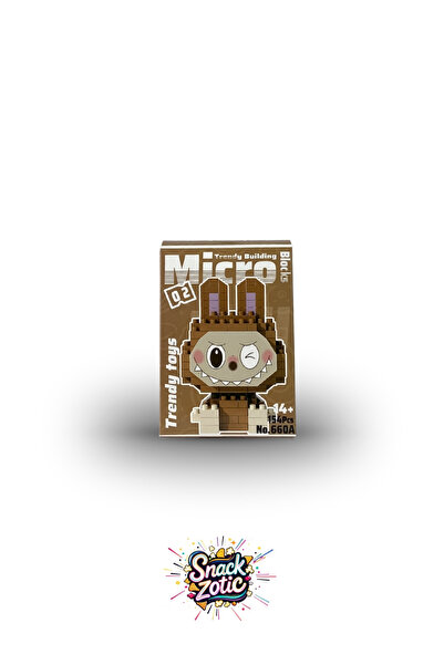 Bricks Snackzotic Muzip Canavar Tavşan 3D Mikro Blok Figür - Trend Oyuncak Se...