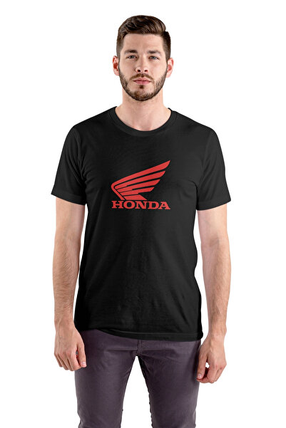 Texclusive Tricou Honda cu aripi, unisex, premium