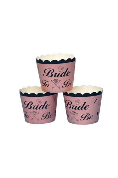 CAVAŞ sun hat Formă pentru prăjituri cupcake „Bride To Be” 8 bucăți