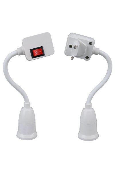 EBG Elektronik Ledx DY-105 Prizi E27 Duya Dünüştürücü Açma Kapama Anahtarlı O...