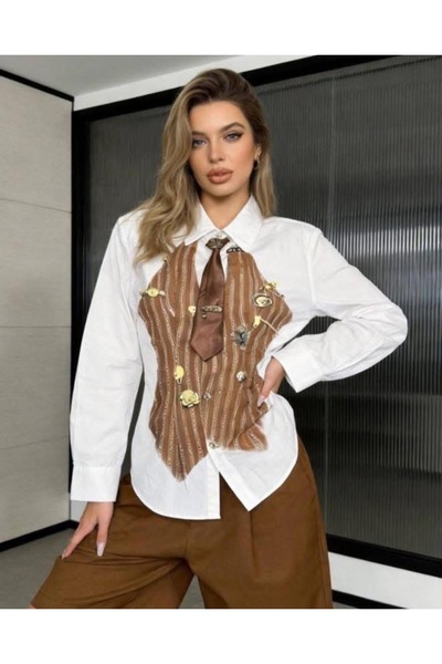 Avant Camasa Costum Auriu Cravata Design Payla
