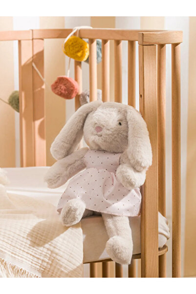 LC Waikiki Beige Rabbit Figured Plush Baby Pillow