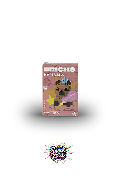 Bricks Snackzotic Kapibara (Capybara) Temalı 3D Mikro Blok Figür - Sörfçü Kap...