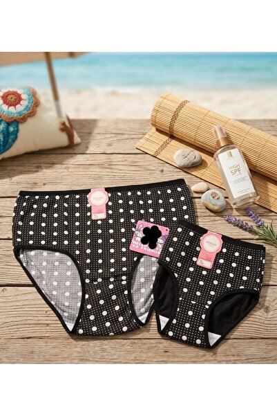 Shine Elagance Pink Red Same Color 2-Pack High-Waisted Bato Women's Panties