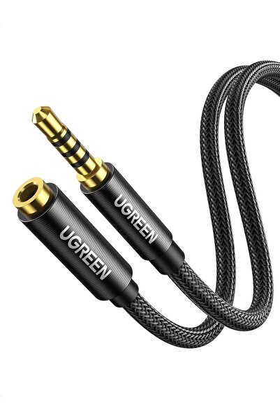 Ugreen Καλώδιο Επέκτασης 3.5mm, 1μ, Πλεκτό, 4-πολικό, Στερεοφωνικό Ήχος, TRRS...