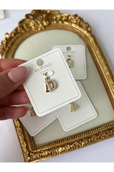 ladefy Xuping 14K D Harf Kolye Ucu
