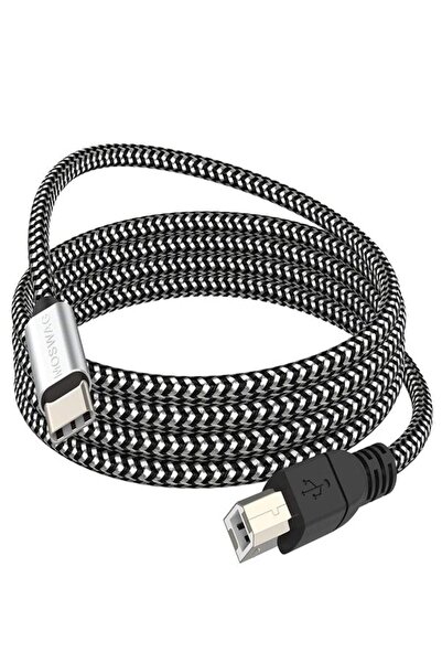 Other MOSWAG 3.28FT/1M Καλώδιο Type C σε USB B, Πλεγμένο από νάιλον, Καλώδιο ...