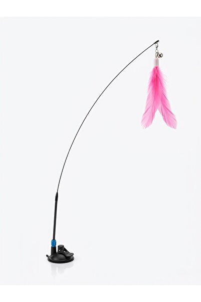 Hakdempet Cat Play Rod with Suction Cup and Furry Bell - Interactive Flexible...