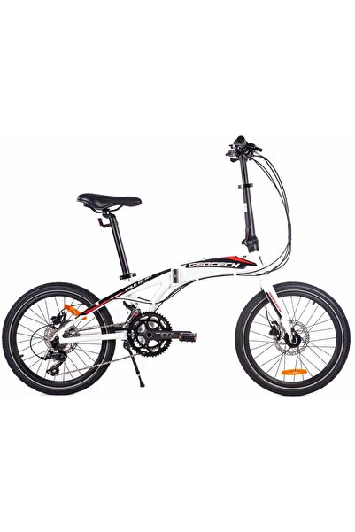 EMİNMOTOR Geotech Fold Up 20.0 20 Jant 18 Vites HD Katlanır Bisiklet - Beyaz ...